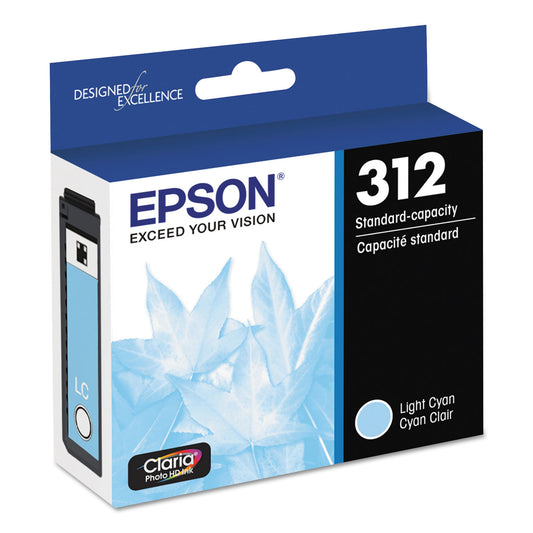 Epson T312520-S (312XL) Claria Ink, 360 Page-Yield, Cyan