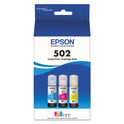 Epson T502520-S (502) Ink, 6,000 Page-Yield, Cyan/Magenta/Yellow