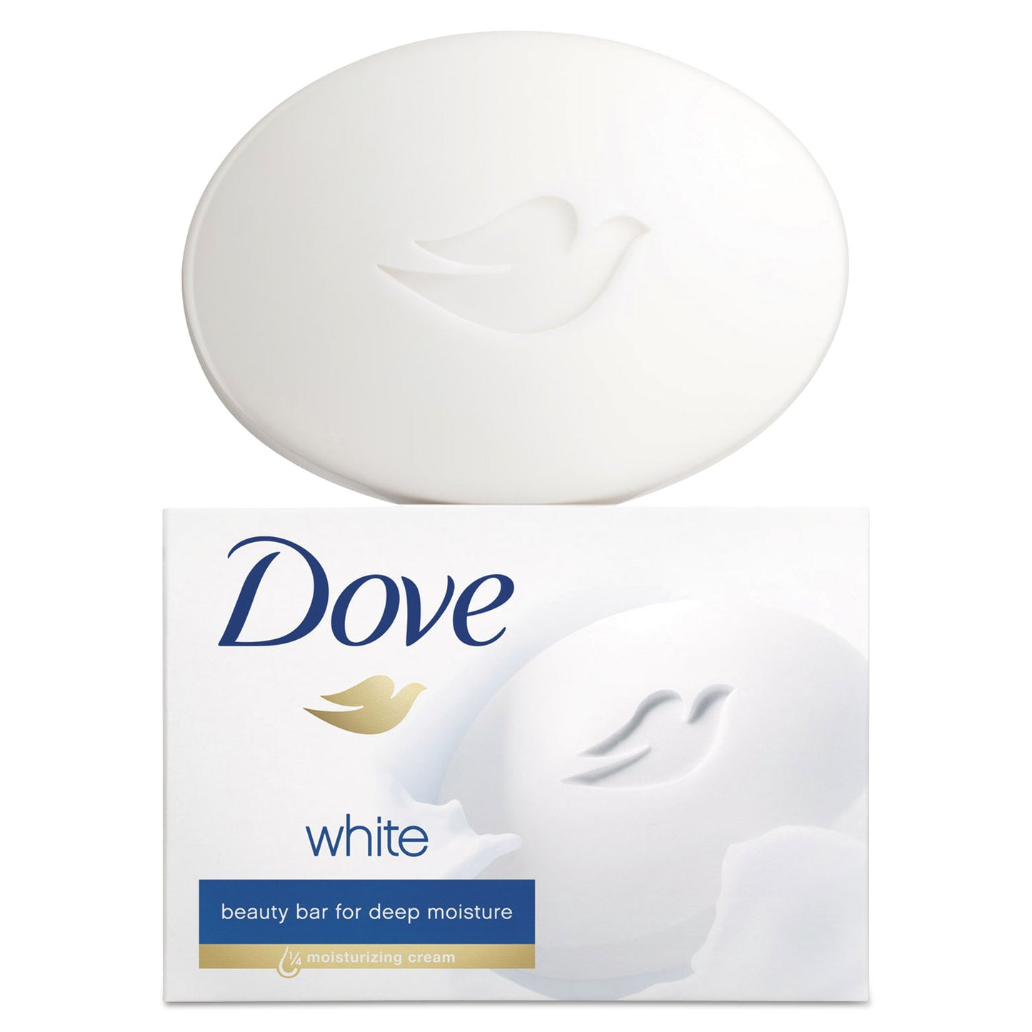 Dove White Beauty Bar, Light Scent, 3.17 oz, 3/Pack (04090PK)