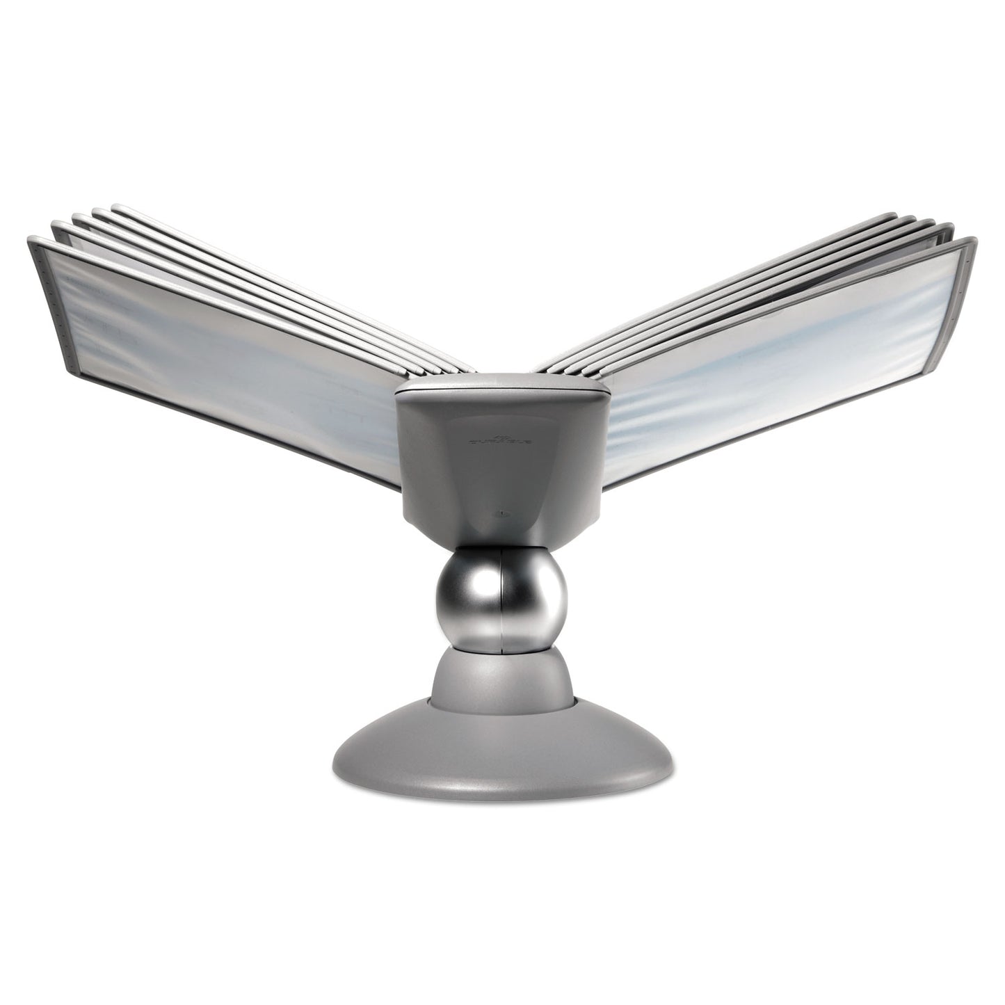 Durable SHERPA Motion Desk Reference System, 10 Panels, Gray Borders (553937)