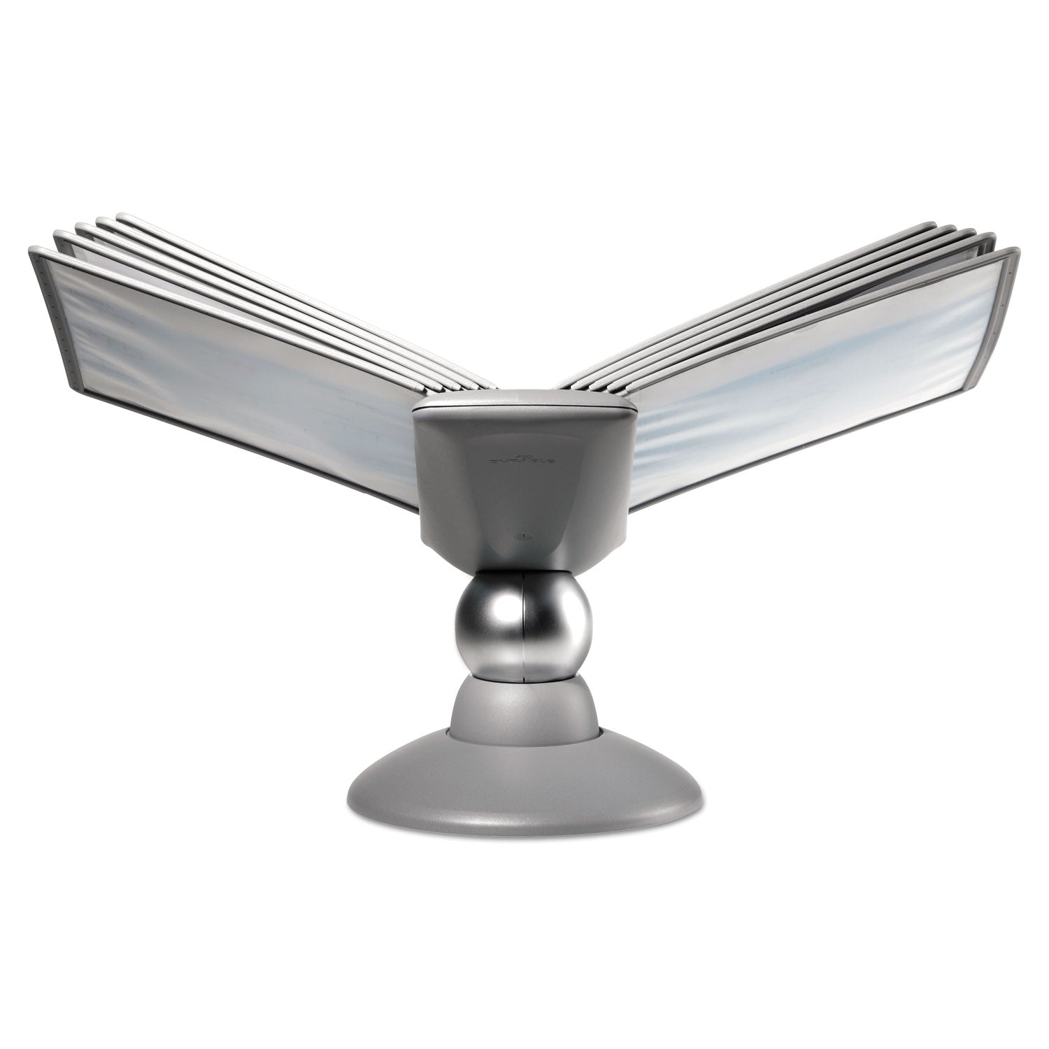 Durable SHERPA Motion Desk Reference System, 10 Panels, Gray Borders (553937)