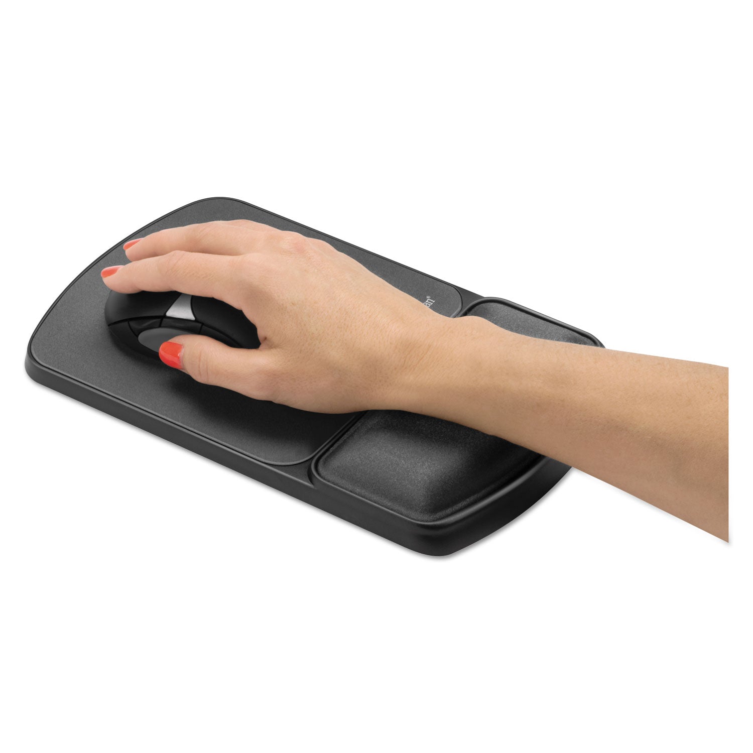 Fellowes Mouse Pad with Wrist Support with Microban Protection, 6.75 x 10.12, Graphite (9175101)