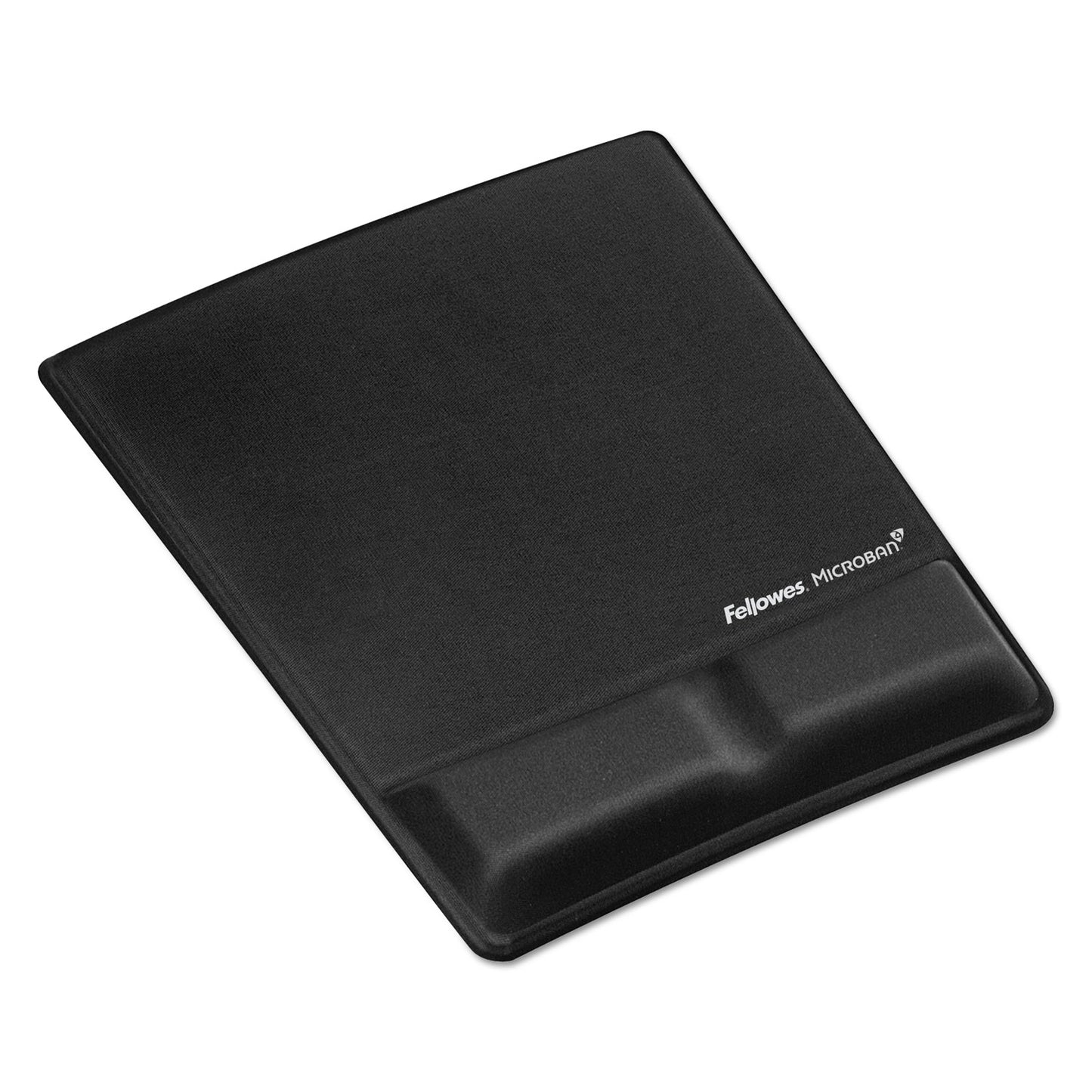 Fellowes Ergonomic Memory Foam Wrist Support with Attached Mouse Pad, 8.25 x 9.87, Black (9181201)