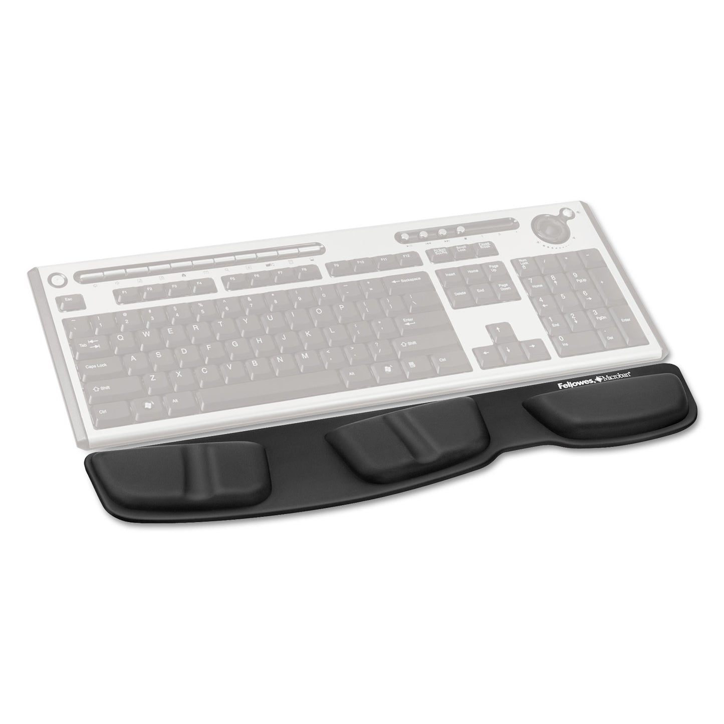 Fellowes Memory Foam Keyboard Palm Support, 13.75 x 3.37, Black (9182801)
