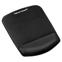 Fellowes PlushTouch Mouse Pad with Wrist Rest, 7.25 x 9.37, Black (9252001)