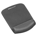 Fellowes PlushTouch Mouse Pad with Wrist Rest, 7.25 x 9.37, Graphite (9252201)