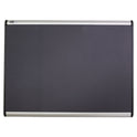 Quartet Prestige Plus Magnetic Fabric Bulletin Boards, 36 x 24, Gray Surface, Silver Aluminum Frame (MB543A)