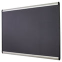 Quartet Prestige Plus Magnetic Fabric Bulletin Boards, 36 x 24, Gray Surface, Silver Aluminum Frame (MB543A)