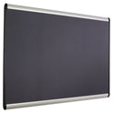 Quartet Prestige Plus Magnetic Fabric Bulletin Boards, 36 x 24, Gray Surface, Silver Aluminum Frame (MB543A)