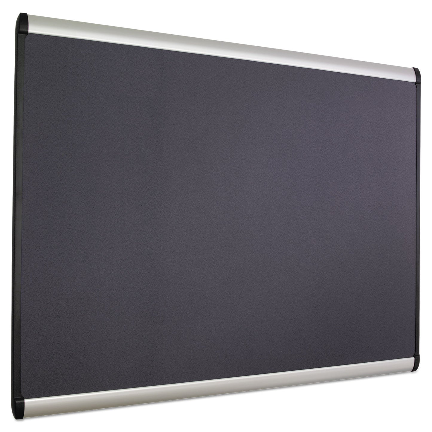 Quartet Prestige Plus Magnetic Fabric Bulletin Boards, 36 x 24, Gray Surface, Silver Aluminum Frame (MB543A)