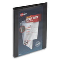 Avery Heavy-Duty View Binder with DuraHinge and One Touch Slant Rings, 3 Rings, 0.5" Capacity, 11 x 8.5, Black (79766)