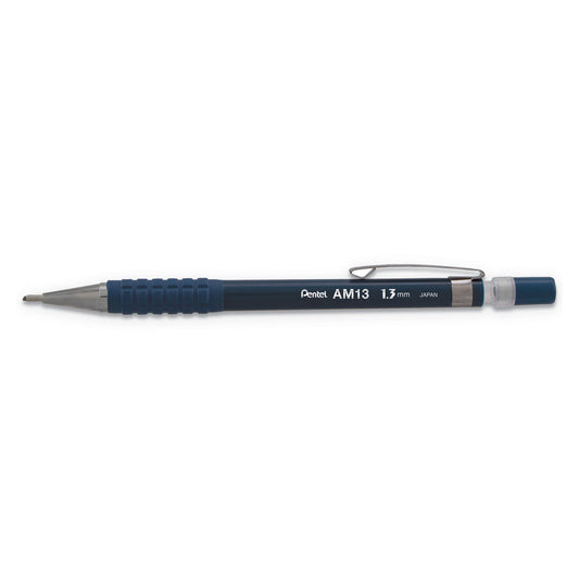 Pentel Sharp Mechanical Pencil, 1.3 mm, HB (#2), Black Lead, Blue Barrel (AM13C)