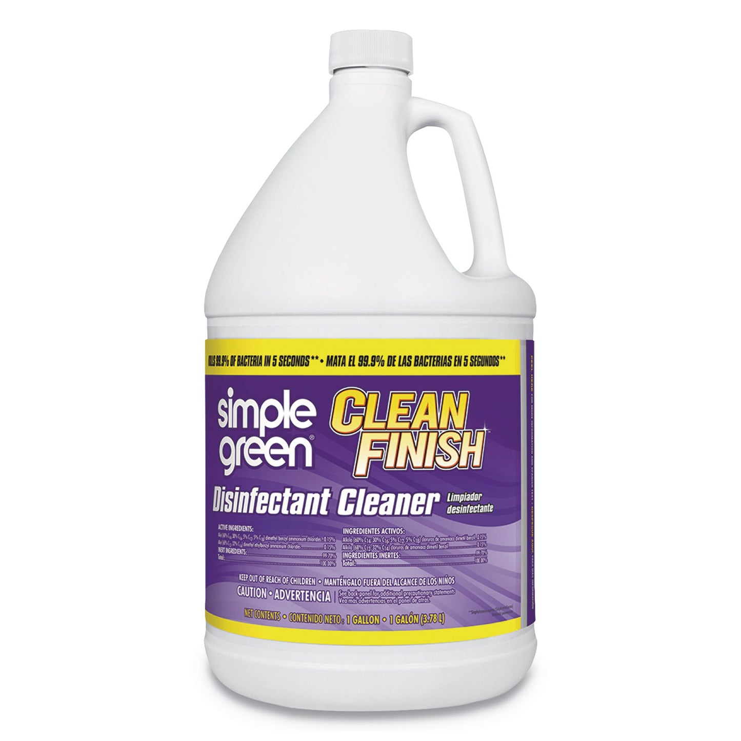 simple green Clean Finish Disinfectant Cleaner, 1 gal Bottle, Herbal (01128EA)