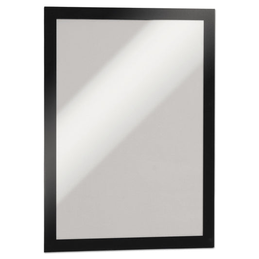 Durable DURAFRAME Sign Holder, 8.5 x 11, Black Frame, 2/Pack (476801)