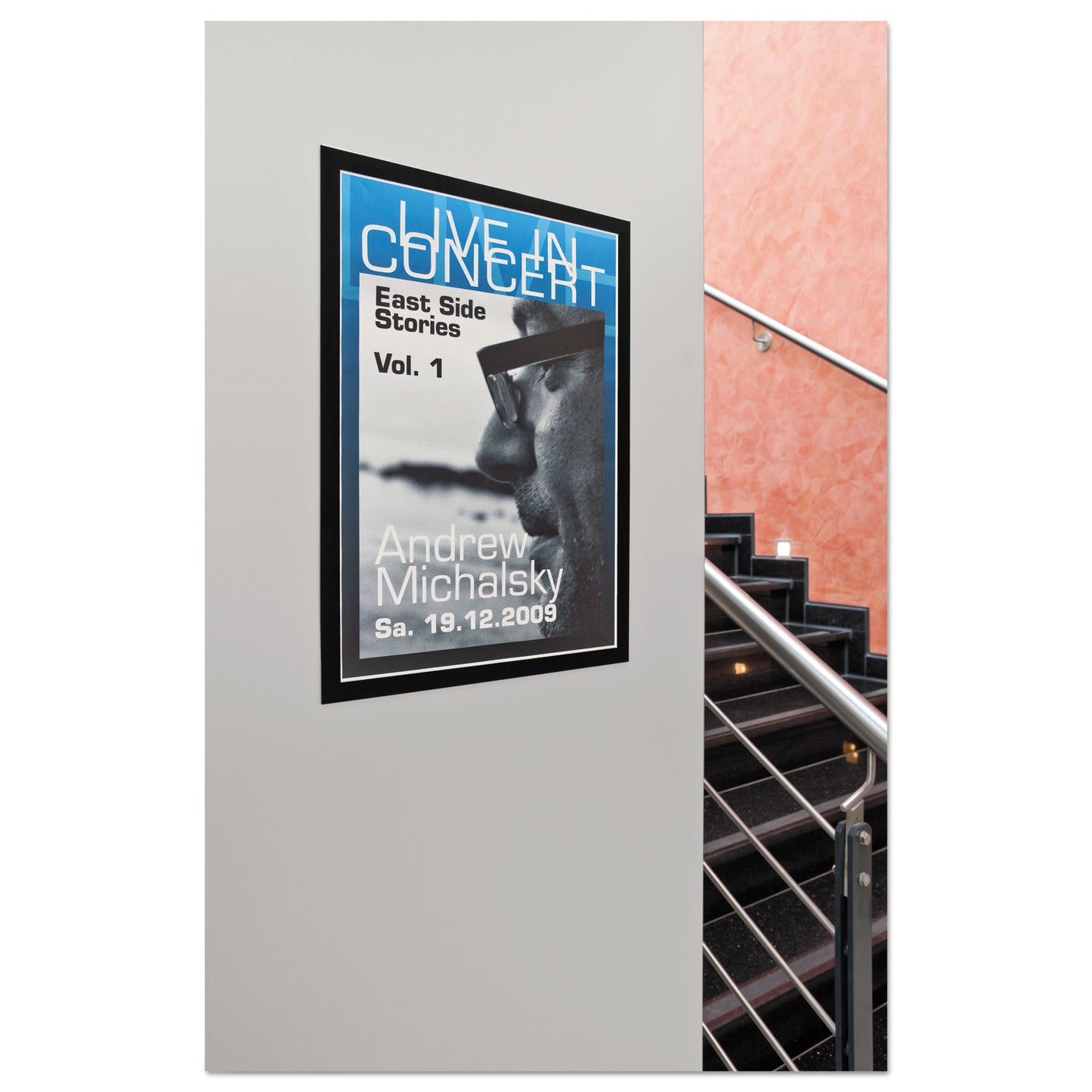 Durable DURAFRAME Sign Holder, 11 x 17, Black Frame, 2/Pack (476901)