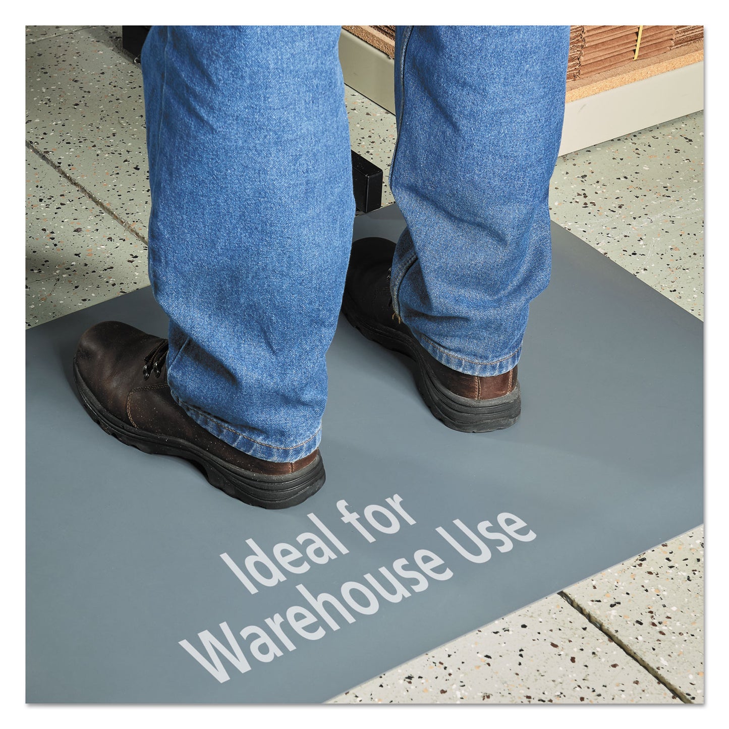 Guardian Pro Top Anti-Fatigue Mat, PVC Foam/Solid PVC, 24 x 36, Gray (44020350)