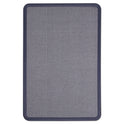 Quartet Contour Fabric Bulletin Board, 36 x 24, Light Blue Surface, Navy Blue Plastic Frame (7693BE)