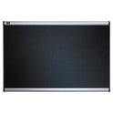 Quartet Prestige Embossed Foam Bulletin Board, 36 x 24, Black Surface, Silver Aluminum Frame (B343A)