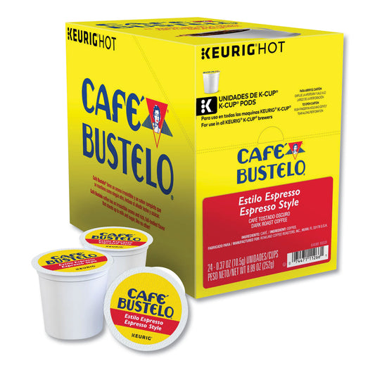 Cafe Bustelo Espresso Style K-Cups, 24/Box (6106)