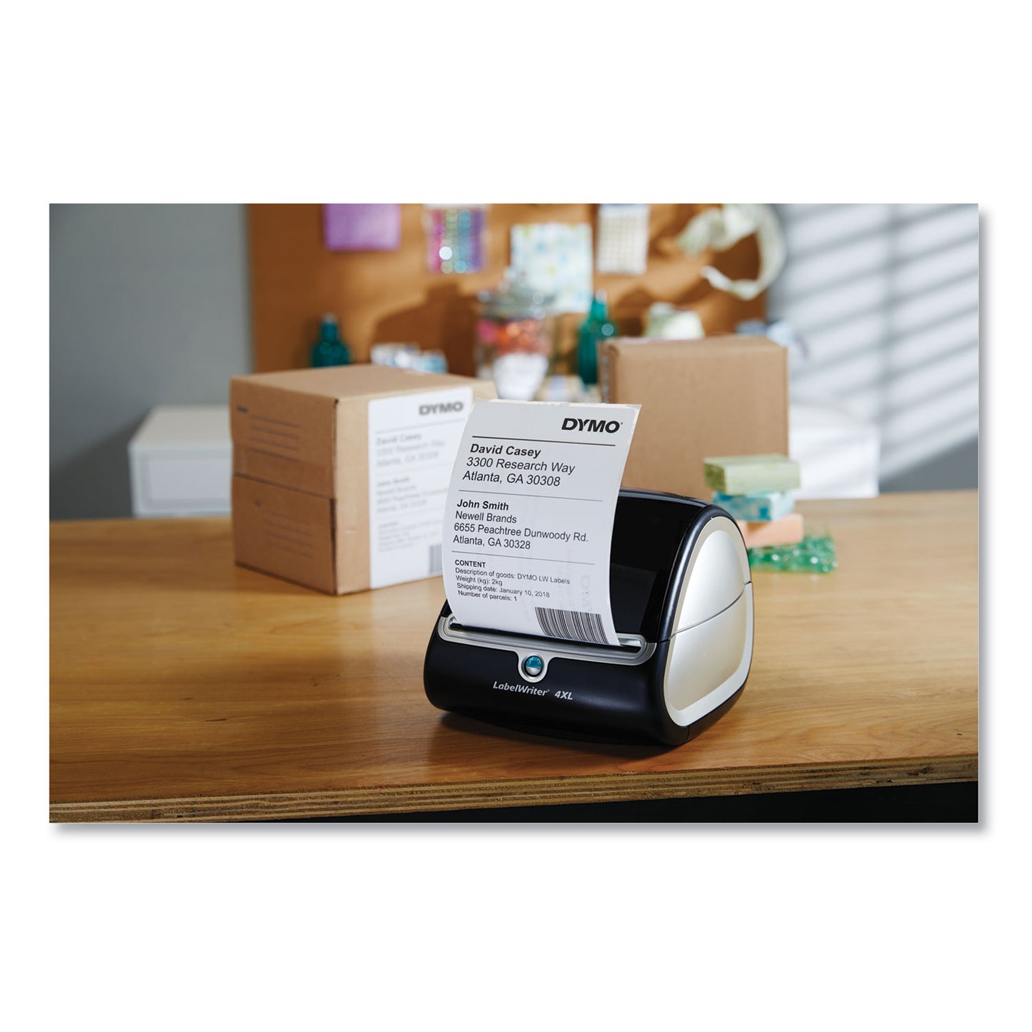 DYMO LW Extra-Large Shipping Labels, 4" x 6", White, 220 Labels/Roll, 10 Rolls/Pack (2011999)