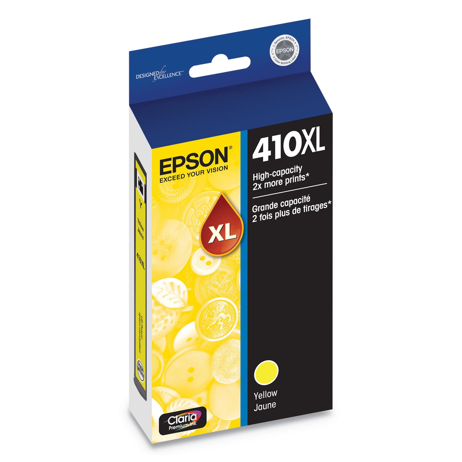 Epson T410XL420-S (410XL) Claria High-Yield Ink, 650 Page-Yield, Yellow