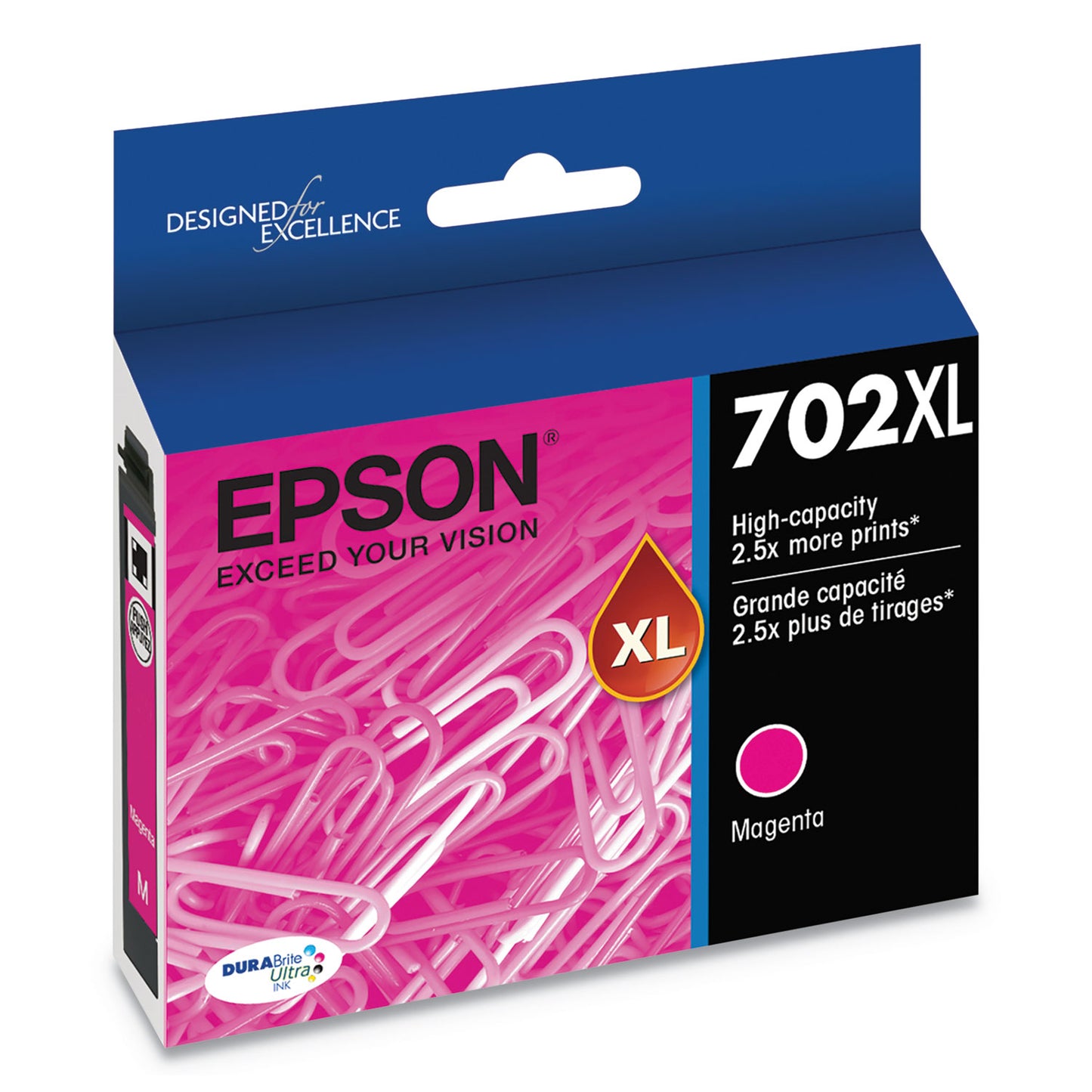 Epson T702XL320-S (702XL) DURABrite Ultra High-Yield Ink, 950 Page-Yield, Magenta