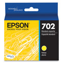 Epson T702420-S (702) DURABrite Ultra Ink, 300 Page-Yield, Yellow