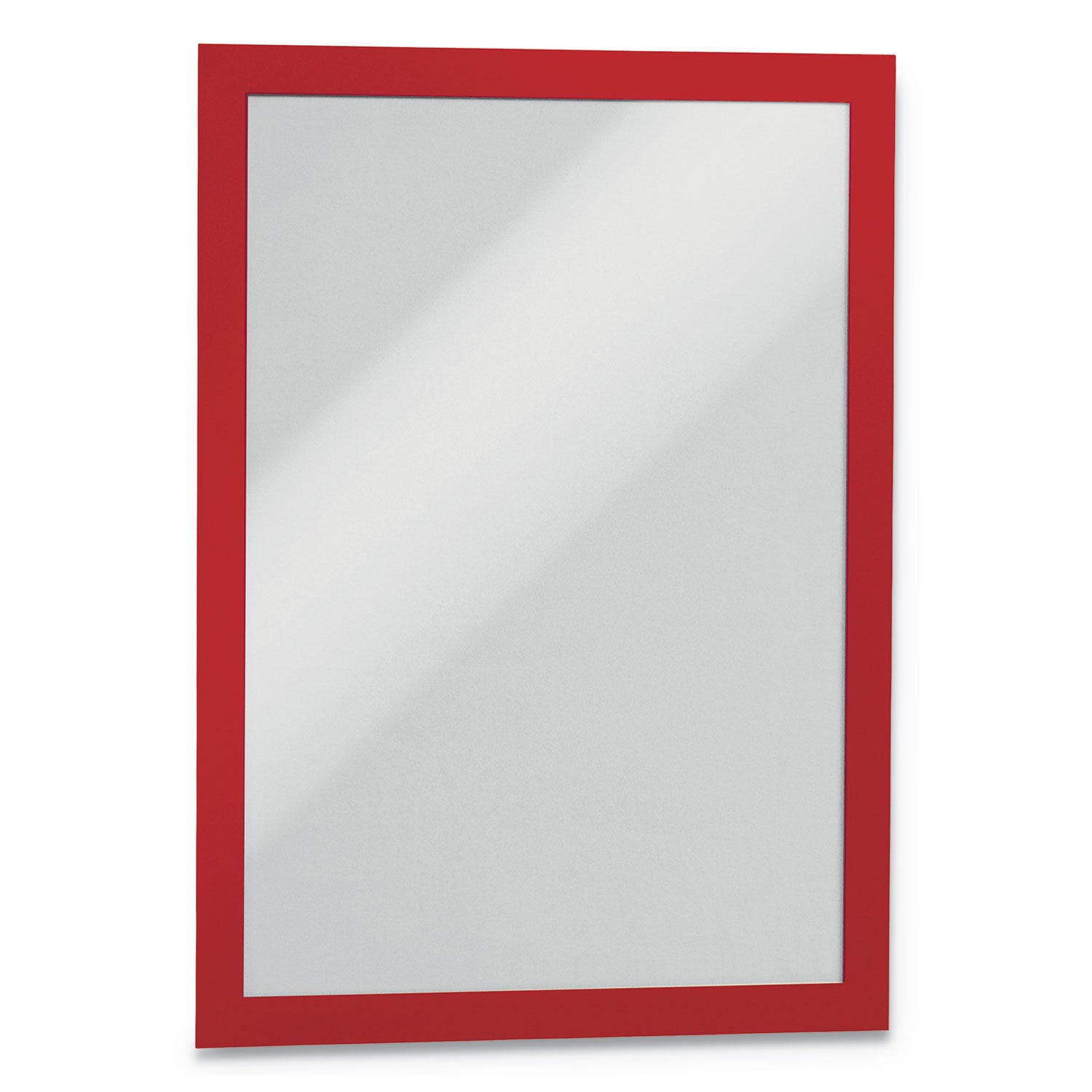 Durable DURAFRAME Sign Holder, 8.5 x 11, Red Frame, 2/Pack (476803)