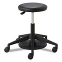 Safco Lab Stool, Backless, Supports Up to 250 lb, 19.25" to 24.25" Seat Height, Black (3437BL)