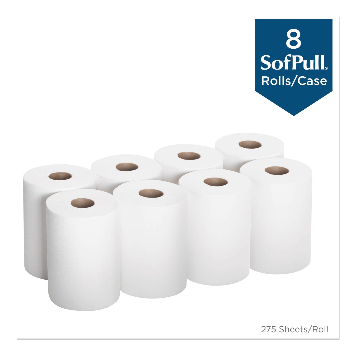 Georgia Pacific Professional SofPull Premium Junior Capacity Towel, 1-Ply, 7.8 x 14.8, White, 225/Roll, 8 Rolls/Carton (28125)