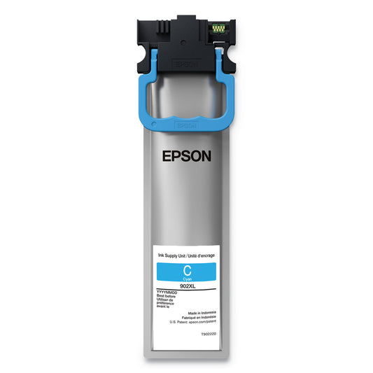 Epson T902XL220 (902XL) DURABrite Ultra High-Yield Ink, 5000 Page-Yield, Cyan