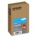 Epson T912XXL220 (912XXL) DURABrite Pro Extra High-Yield Ink, 8000 Page-Yield, Cyan