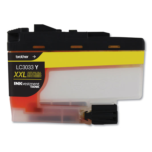 Brother LC3033Y INKvestment Super High-Yield Ink, 1,500 Page-Yield, Yellow