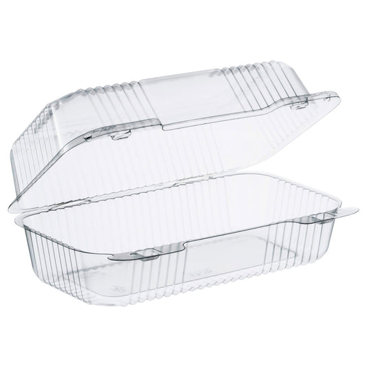 Dart StayLock Clear Hinged Lid Containers, 5.4 x 9 x 3.5, Clear, Plastic, 250/Carton (C35UT1)