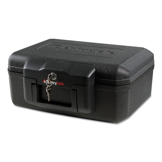 SentrySafe 1200 Series Fire Chest, 0.18 cu ft, 14.3w x 11.2d x 6.1h, Black