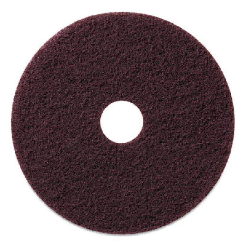 Americo Stripping Pads, 20" Diameter, Burgundy, 5/Carton (430520)