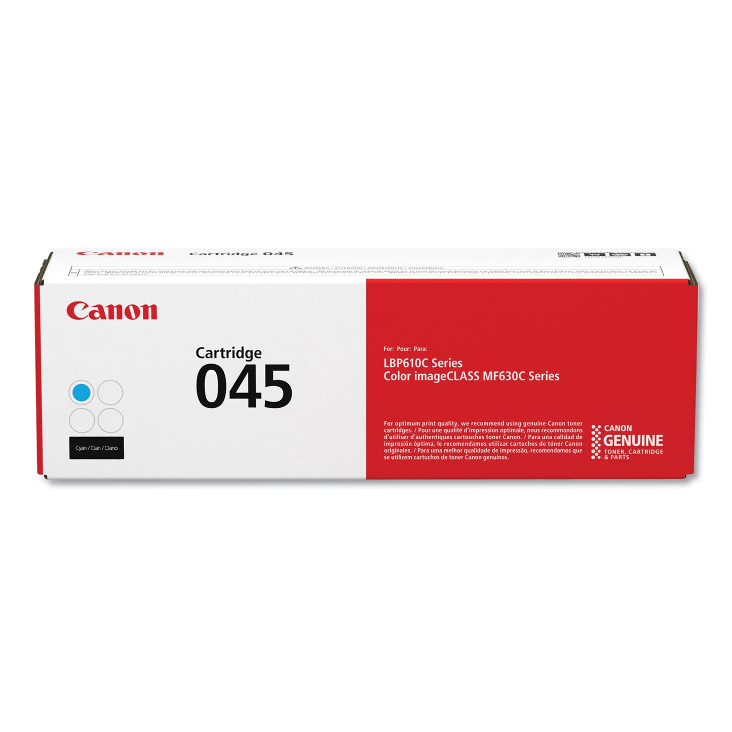 Canon 1241C001 (045) Toner, 1,300 Page-Yield, Cyan