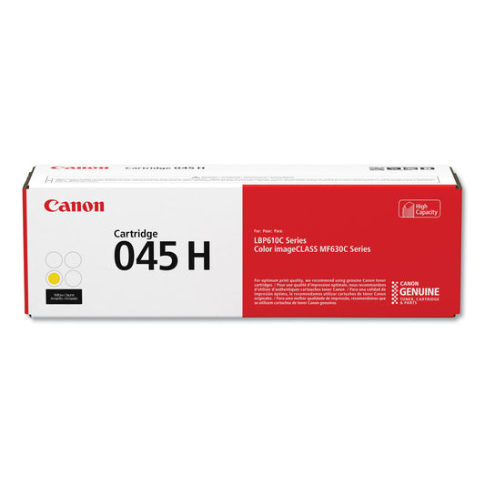 Canon 1243C001 (045) High-Yield Toner, 2,200 Page-Yield, Yellow