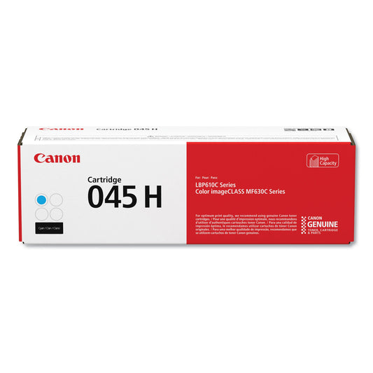 Canon 1245C001 (045) High-Yield Toner, 2,200 Page-Yield, Cyan