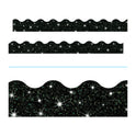 TREND Sparkle Terrific Trimmers, Sparkles, 2.75" x 32 ft, Black Sparkle, 12/Set (T91417)