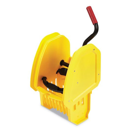 Rubbermaid Commercial WaveBrake 2.0 Wringer, Down-Press, Plastic, Yellow (2064959)