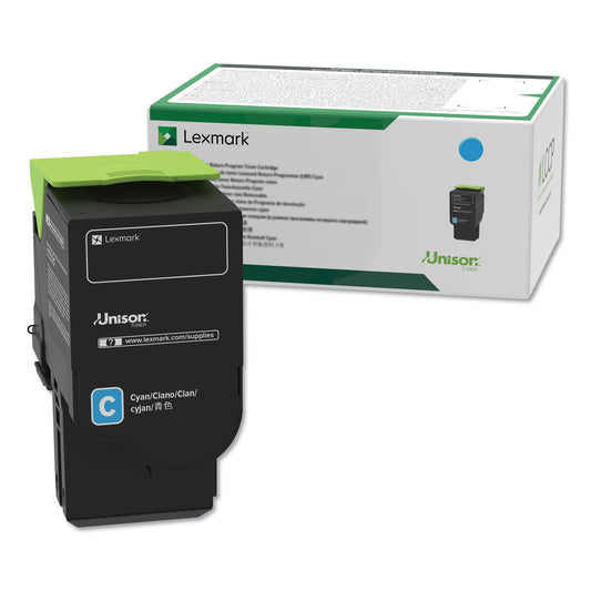 Lexmark C241XC0 Return Program Extra High-Yield Toner, 3,500 Page-Yield, Cyan