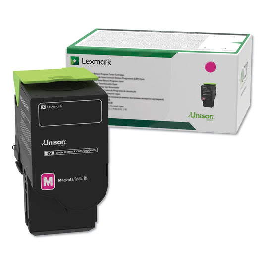 Lexmark 78C10M0 Return Program Toner, 1,400 Page-Yield, Magenta