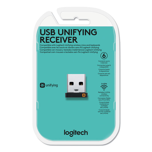 Logitech USB Unifying Receiver, Black (910005235)