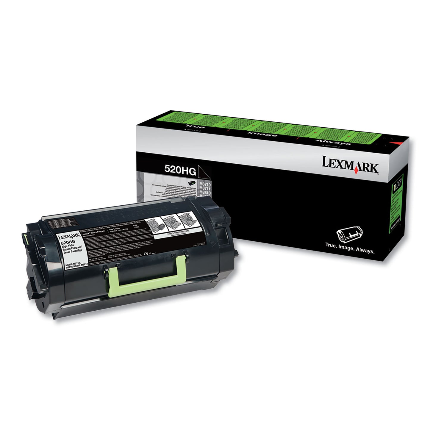 Lexmark 52D0H0G Return Program High-Yield Toner, 25,000 Page-Yield, Black