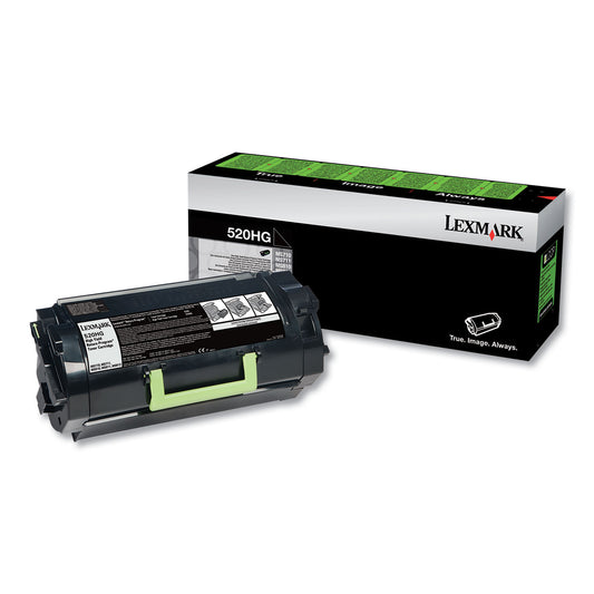 Lexmark 52D0H0G Return Program High-Yield Toner, 25,000 Page-Yield, Black