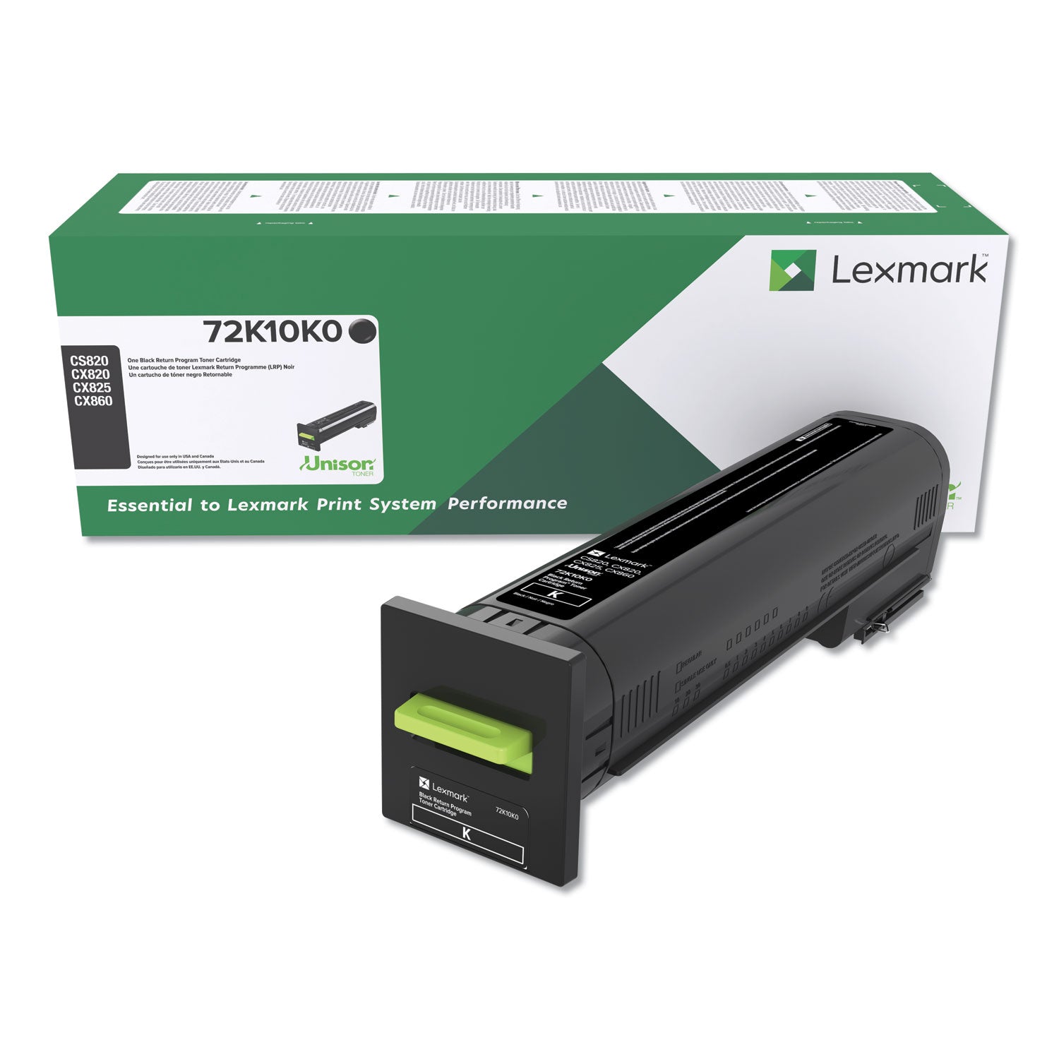 Lexmark 72K10K0 Return Program Unison Toner, 8,000 Page-Yield, Black