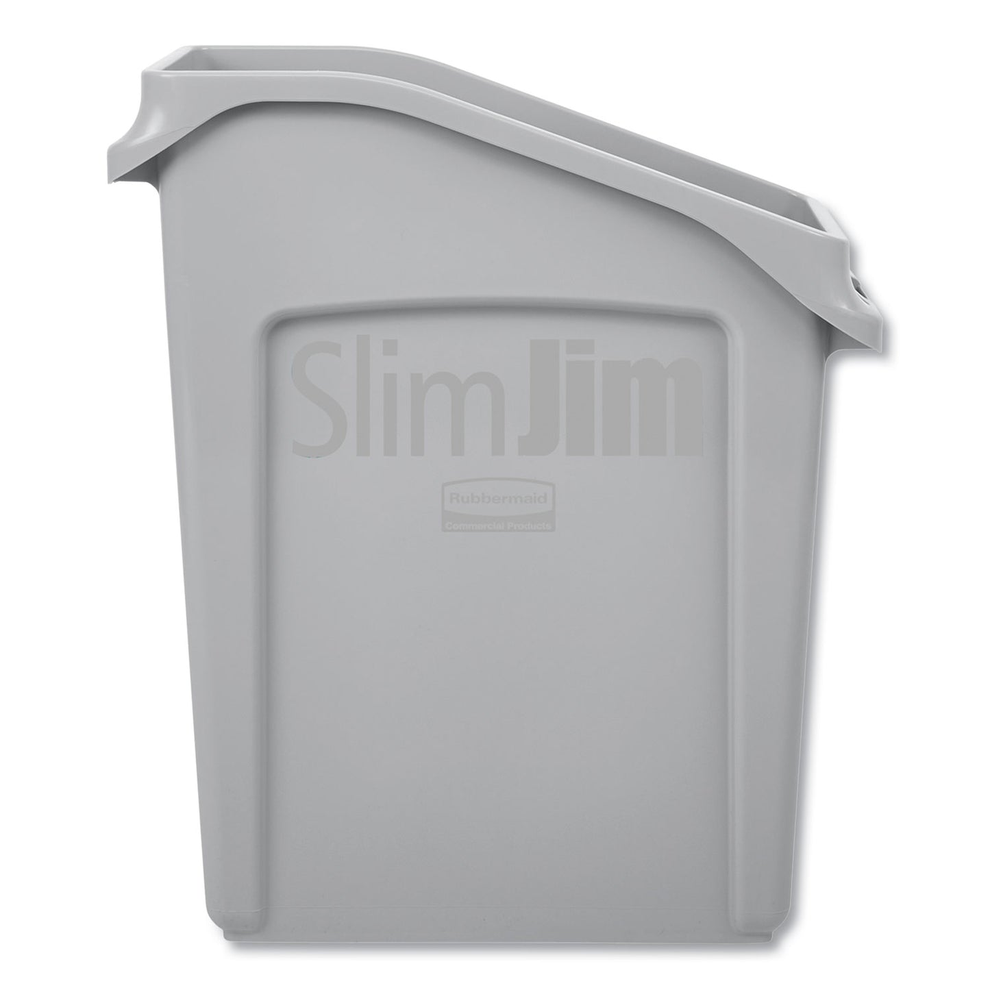 Rubbermaid Commercial Slim Jim Under-Counter Container, 13 gal, Polyethylene, Gray (2026695)