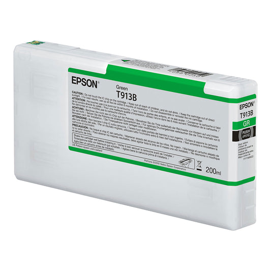 Epson T913B00 (T913) UltraChrome HDX Ink, 200 mL, Green