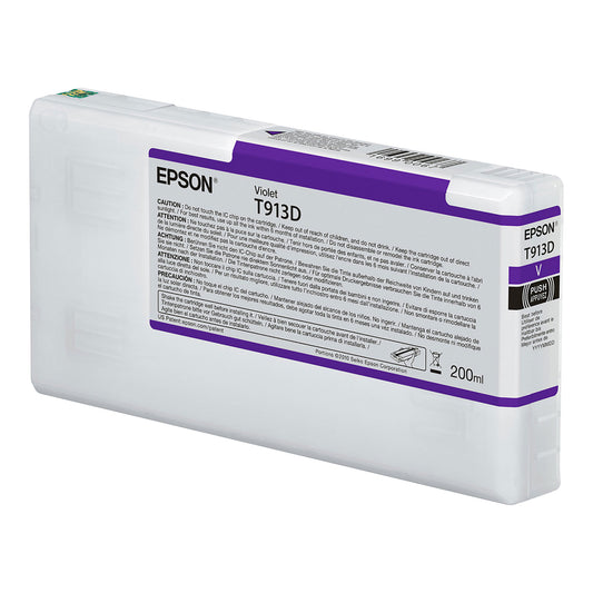 Epson T913D00 (T913) UltraChrome HDX Ink, 200 mL, Violet